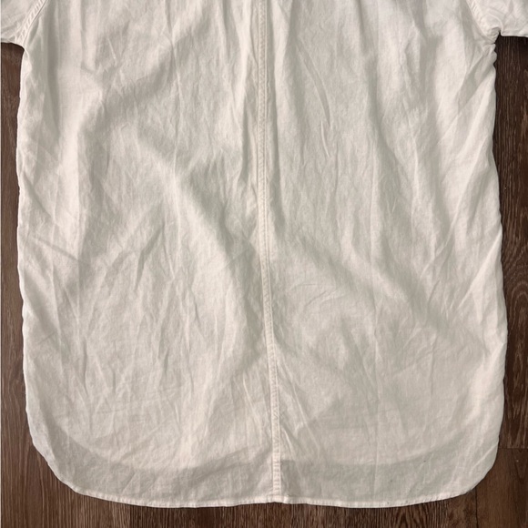 Aritzia Wilfred Free Relaxed Linen Shirt Dress in White - Picture 6 of 8